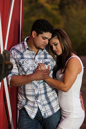 Engagement Photos on Covered Bridge