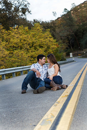 Engagement Photos on Covered Bridge