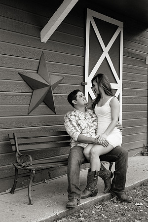 Engagement Photos on Covered Bridge