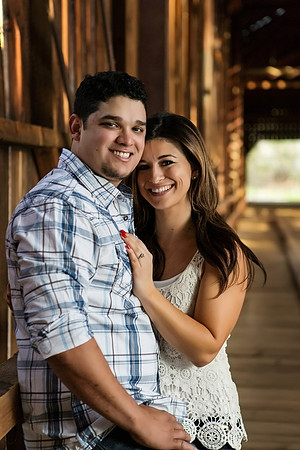 Engagement Photos on Covered Bridge