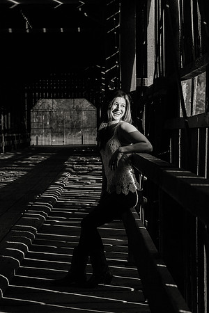 Engagement Photos on Covered Bridge