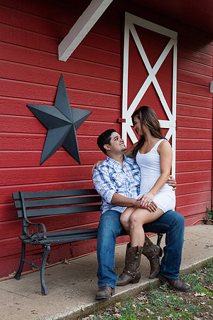 Engagement Photos on Covered Bridge