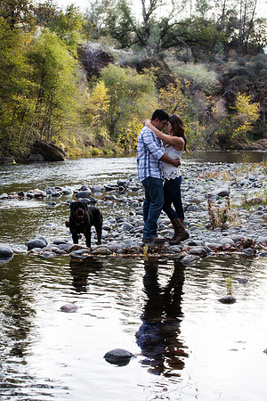 Engagement Photos on Covered Bridge