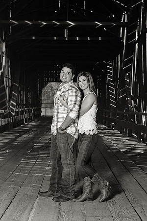 Engagement Photos on Covered Bridge
