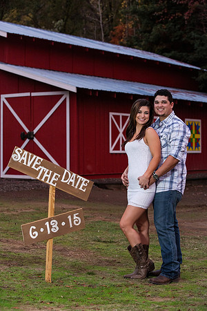 Engagement Photos on Covered Bridge