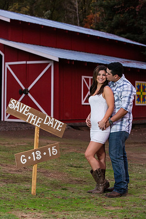 Engagement Photos on Covered Bridge