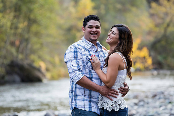 Engagement Photos on Covered Bridge