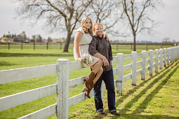 Country Themed Engagement Photos