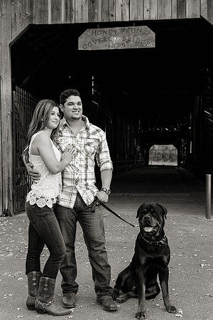 Engagement Photos on Covered Bridge