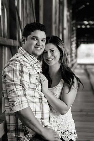 Engagement Photos on Covered Bridge