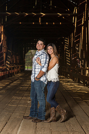 Engagement Photos on Covered Bridge