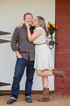 Country Themed Engagement Photos