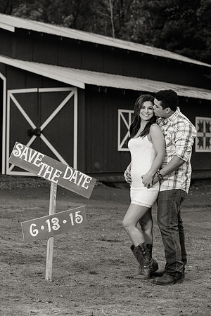 Engagement Photos on Covered Bridge
